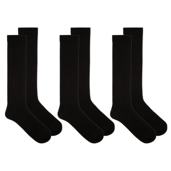 Dr. Scholl's Men's Graduated Compression Over the Calf Socks 3 Pack