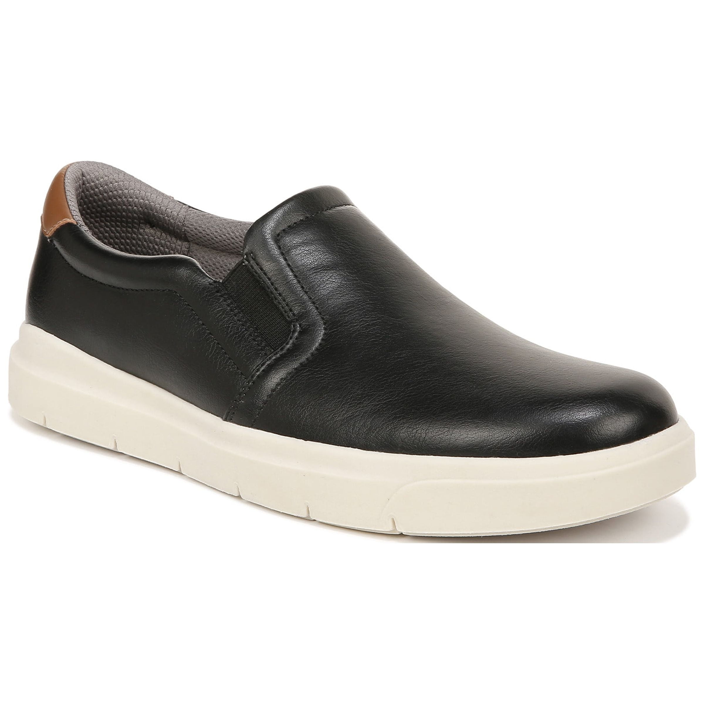 (取寄) ドクターショール メンズ マディソン CFX Dr. Scholl's men Dr. Scholl's Madison Cfx Black Faux Leather Dr. Scholl's Mens Madison Cfx Slip On Sneaker Black Smooth 11.5 M