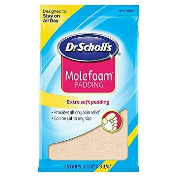 Dr Scholl's Molefoam Padding Extra Soft All Day Relief, 2 Strips
