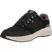 DR. SCHOLL'S Dr Scholl's Northern Black Suede Leather Lace Up Low Top Rounded Toe Sneakers (8, Black)