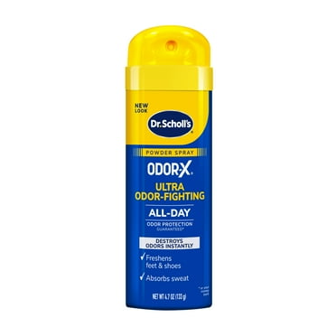 Dr. Scholl’s Odor-X Odor-Fighting Spray Powder, Unscented, 4.7oz