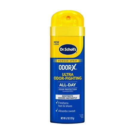 Dr. Scholl’s Odor-X Odor-Fighting Spray Powder, Unscented, 4.7oz