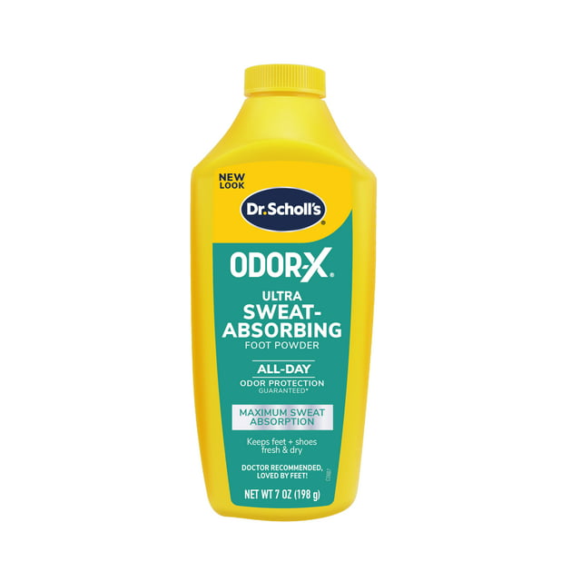 Dr. Scholl’s® Odor-X® Ultra Sweat-Absorbing Foot Powder (7 oz) for Maximum Sweat Absorption