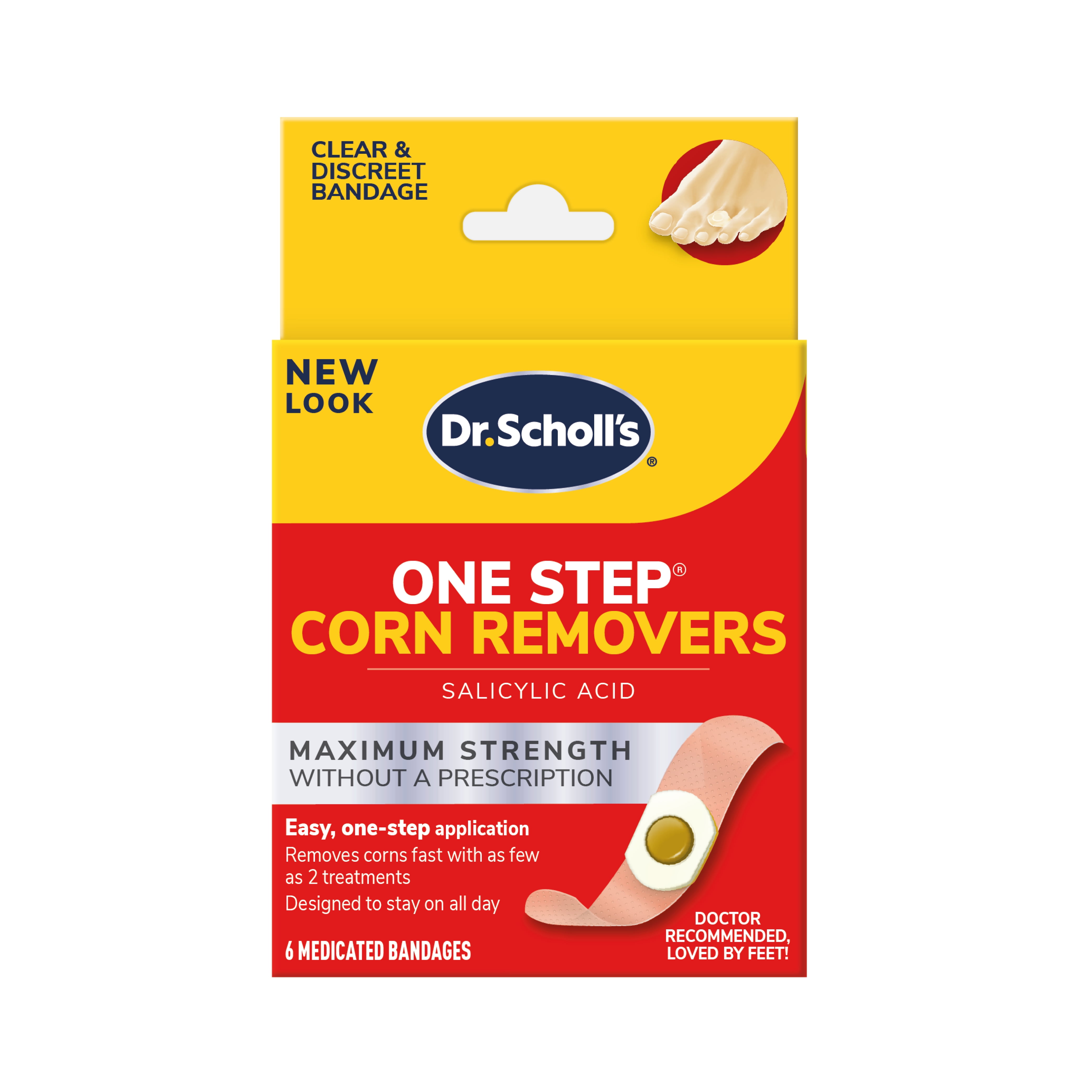 Dr. Scholl's OneStep Corn Removers (6Ct) Removes Corns In As Few As 2