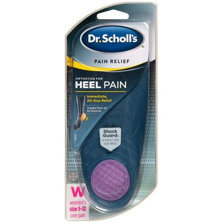 Dr. Scholl's Pain Relief Orthotics for Heel Pain, Women Size 5-12 1 ea Pack of 2