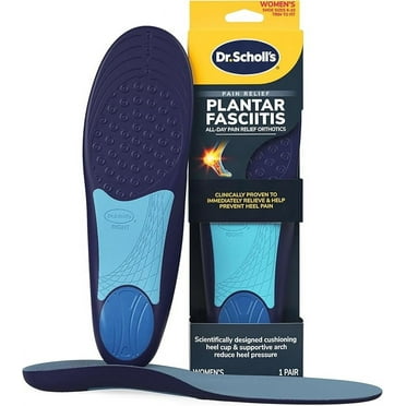 Dr. Scholl's Plantar Fasciitis Pain Relief Arch Support Orthotics,Women Shoe Sizes 6-10,  1 Pair