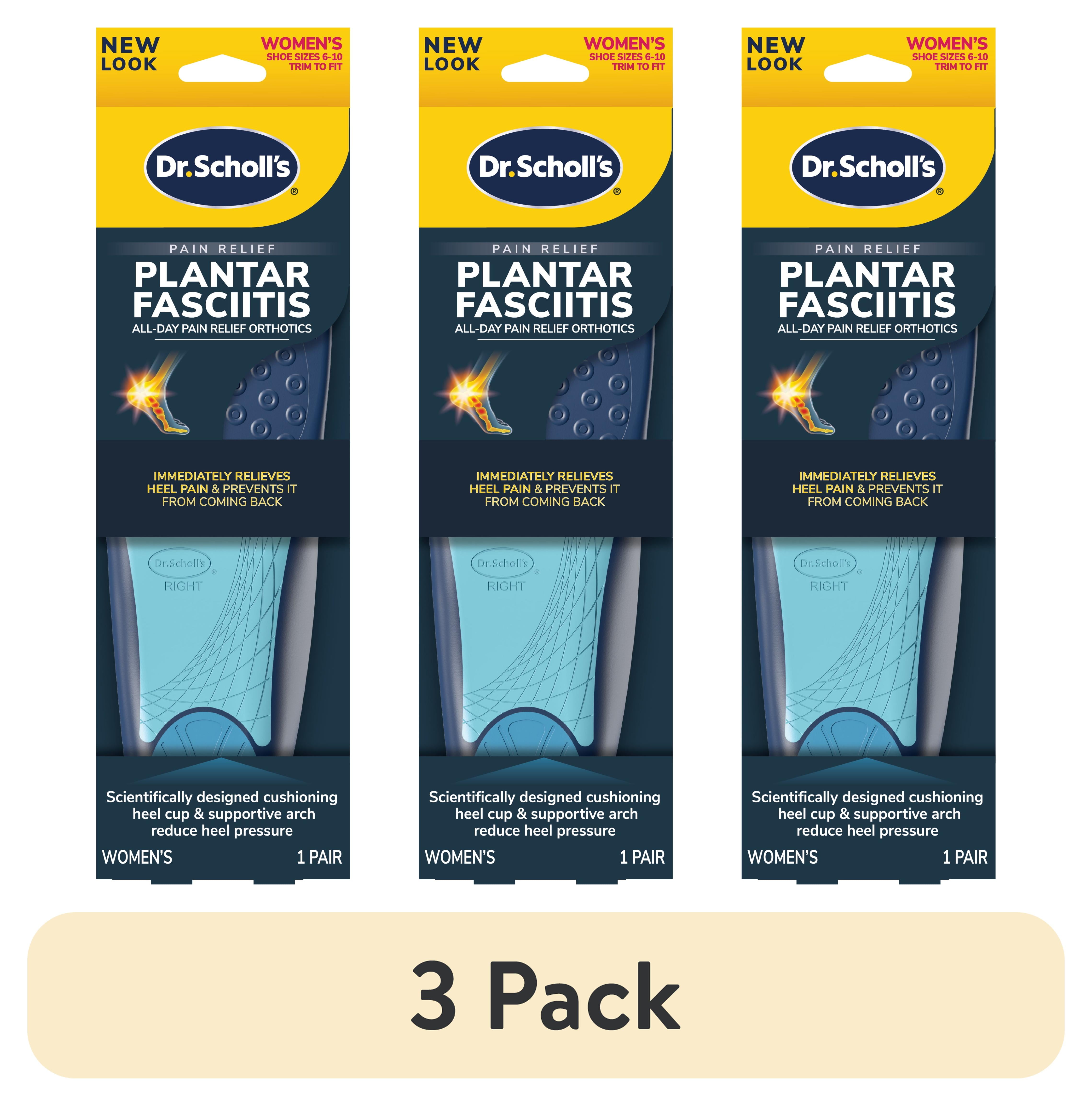 (3 pack) Dr. Scholl’s Plantar Fasciitis Pain Relief Orthotic Insoles