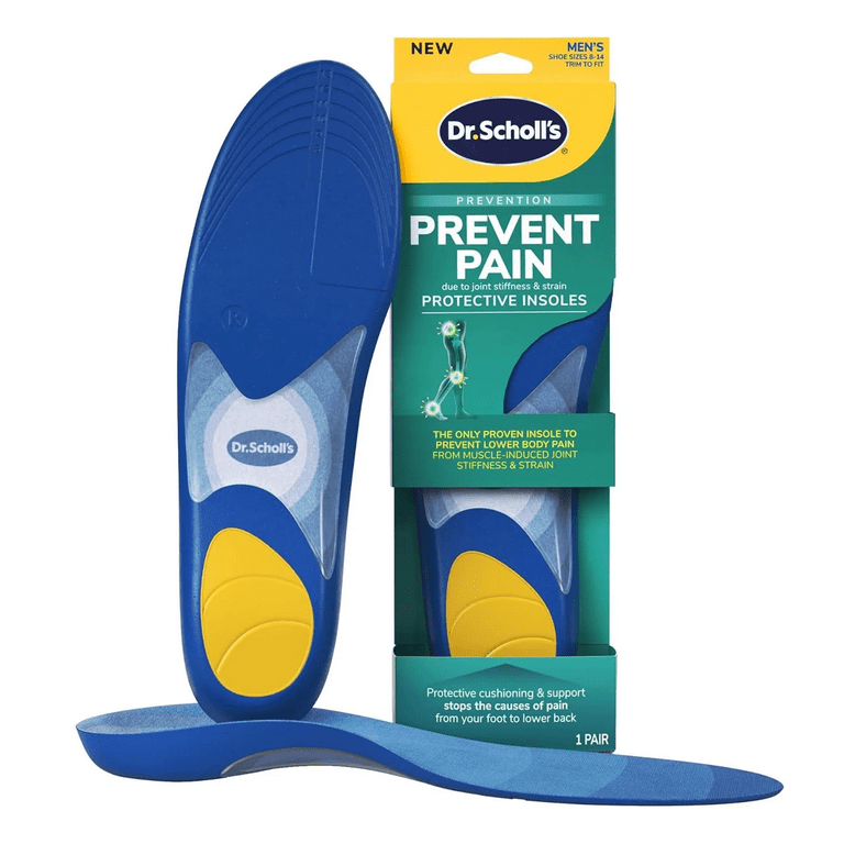 Free Shipping! Scholl's Prevent Pain Foam Cushioning Insoles