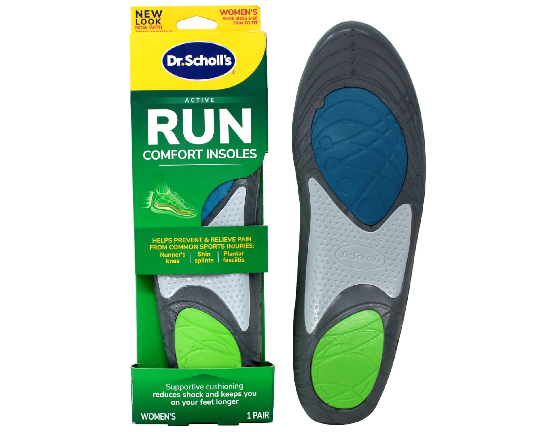 Dr. Scholl's Run Active Comfort Insoles - Women's Size 6-10 - Arch ...