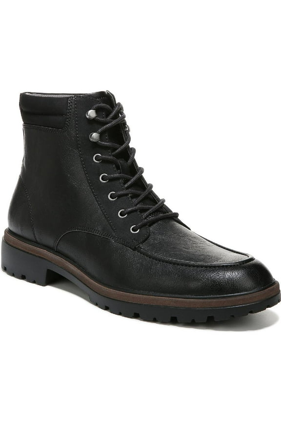 Shoes Mens Grayton Faux Leather Ankle Combat & Lace-up Boots