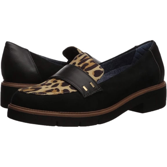 Dr. Scholl's Shoes Women's Grow UP Loafer Black Smooth 7M