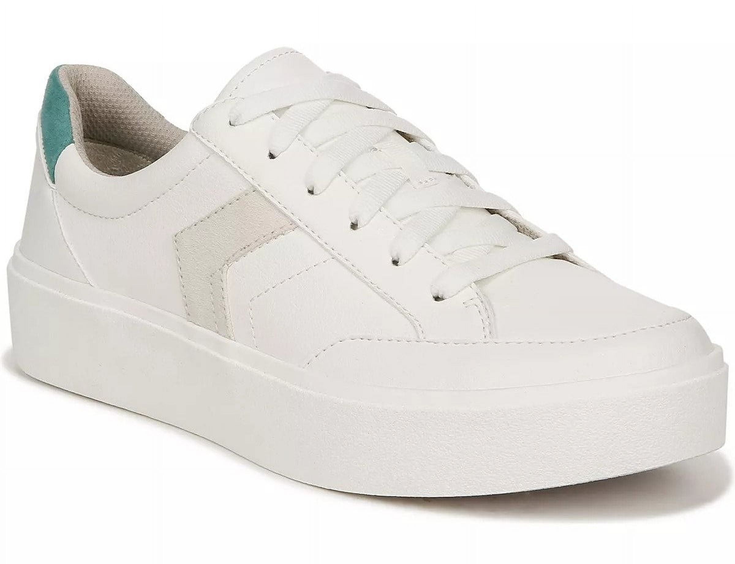 Dr. Scholl's Shoes Women's Madison Lace Oxford Sneaker White Green 6M