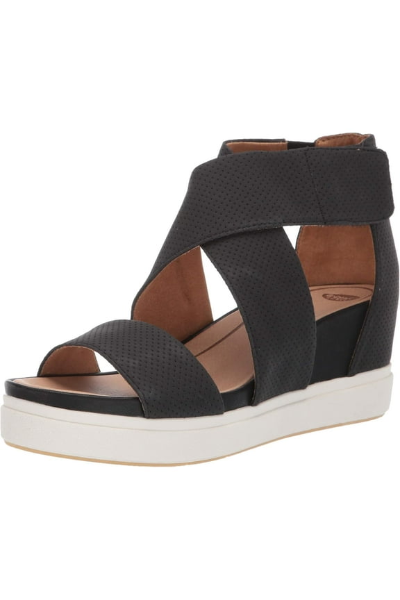 Shoes Women's Sheena Wedge Sandal Black Smooth 11M