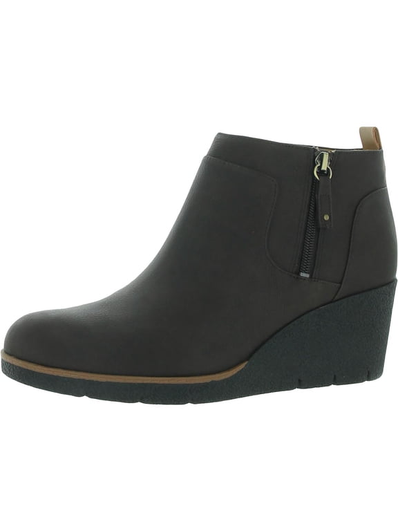 Shoes Womens Bianca Faux Leather Round Toe Booties