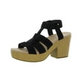 thumbnail image 1 of Dr. Scholl's Shoes Womens Blossom Faux Suede Ankle Strap Platform Sandals, 1 of 3