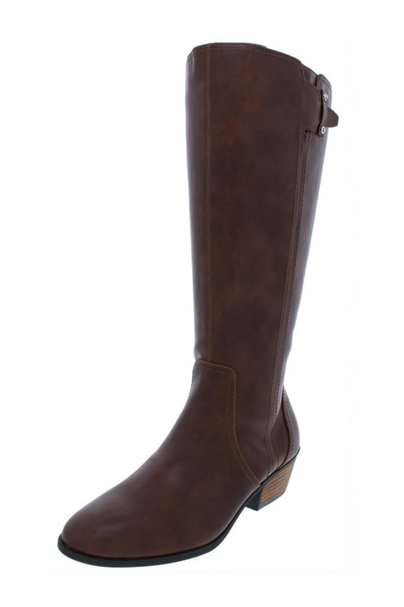 Shoes Womens Brilliance Wide Calf Faux Leather Riding Boots
