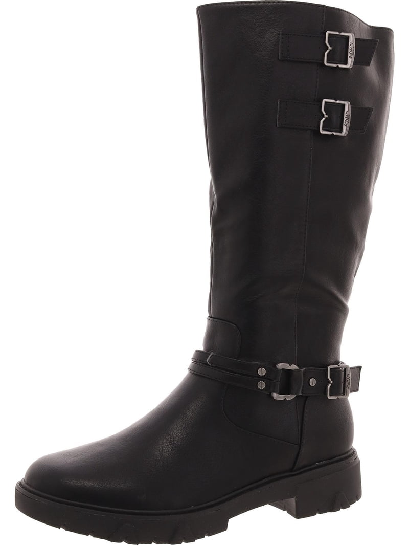Dr. Scholl\'s Black Boots Rugged Leather Comfort Dr. Scholl main image 4
