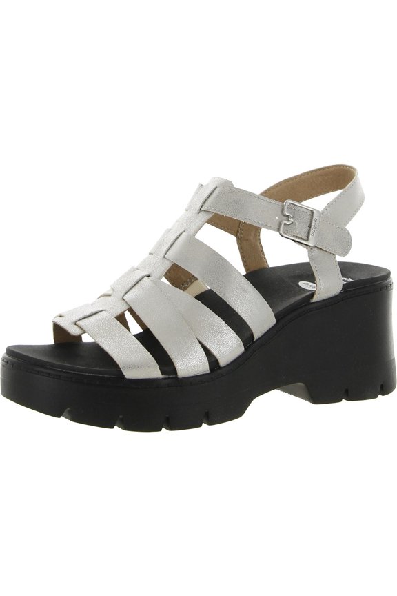 Shoes Womens Check It Out Strappy Ankle Strap Wedge Sandals