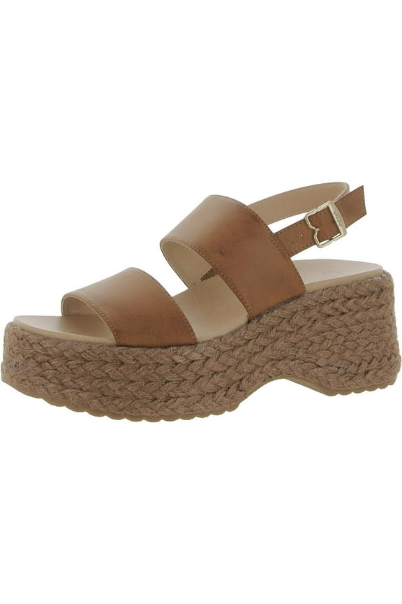 Shoes Womens Delaney Buckle Faux Leather Block Heel