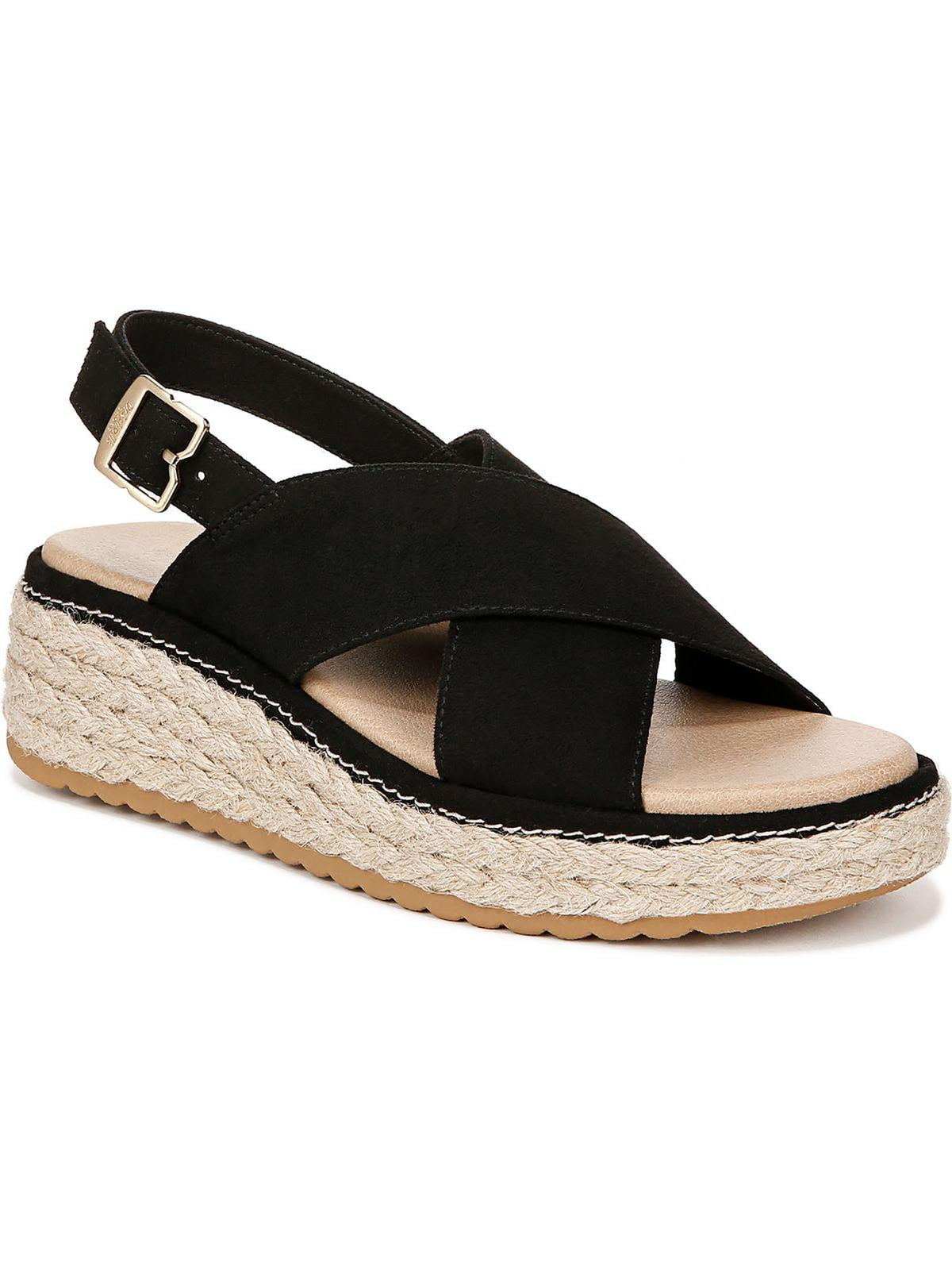 Dr. Scholl's Shoes Womens Ember Criss-Cross Platform Slingback Sandals ...