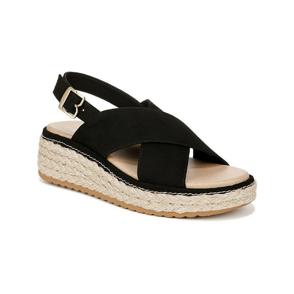 Dr. Scholl's Womens Ember Espadrille Sandal Black 8.5M
