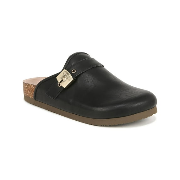 Dr. Scholl's Shoes Womens Louis Iconic Clog Mule Black Smooth 11M