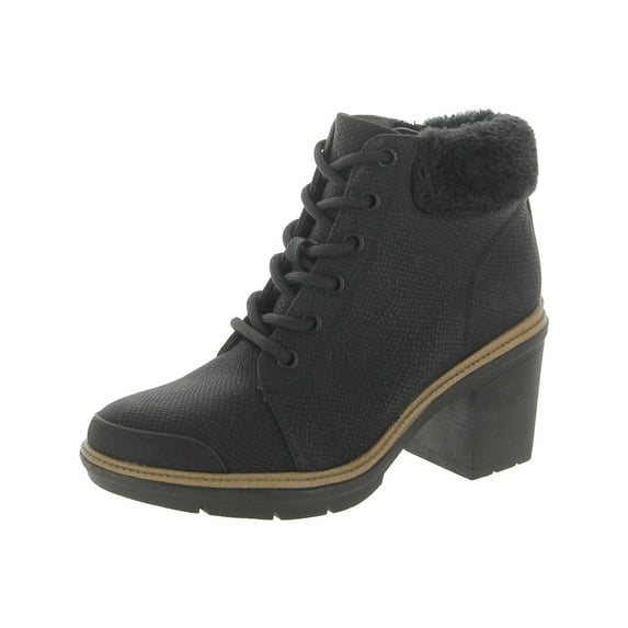 Dr. Scholl's Shoes Womens For The Love Faux Fur Zipper Ankle Boots