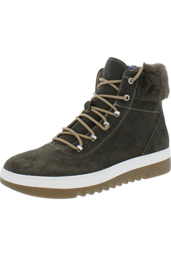 Shoes Womens Gear Up Suede Lace up Shearling Boots