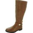 thumbnail image 1 of Dr. Scholl's Hello Rider Wide Calf Women's Boots Honey Faux Leather Size 9 W, 1 of 7