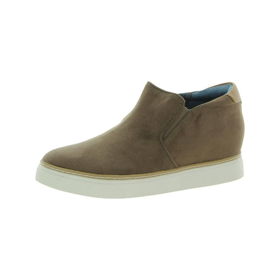 Dr. Scholl's Shoes Womens If Only Faux Suede Wedge Casual and Fashion Sneakers