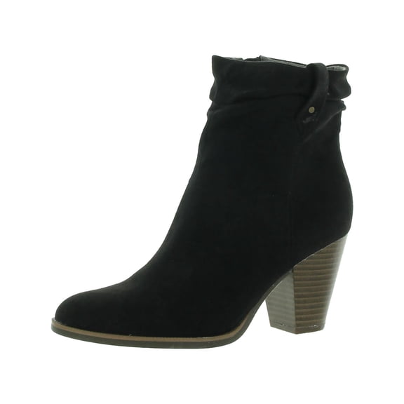 Dr. Scholl's Shoes Womens Kall Me Faux Suede Ruched Ankle Boots