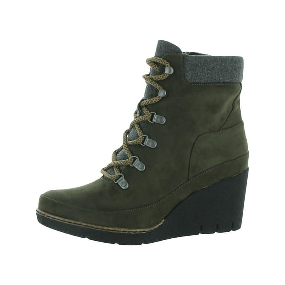 Dr. Scholl's Shoes Womens Lada Lace-Up Ankle Wedge Boots