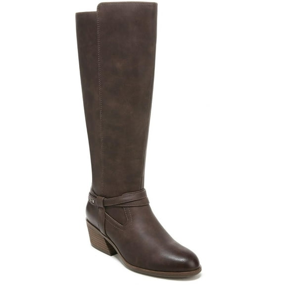 Dr. Scholl's Shoes Womens Liberate Faux Leather Riding Knee-High Boots