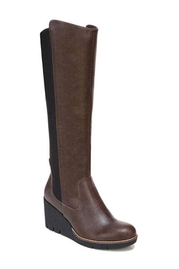 Shoes Womens Lindy Leather Heels Knee-High Boots
