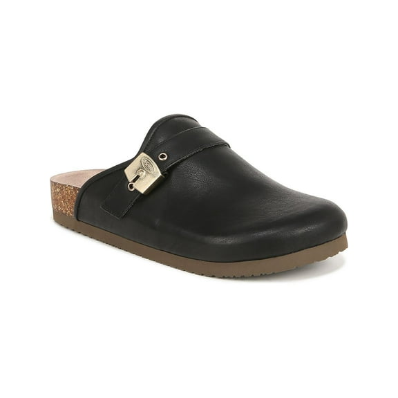 Dr. Scholl's Shoes Womens Louis Iconic Clog Mule Black Smooth 7M