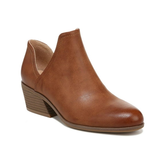 Dr. Scholl's Shoes Womens Lucille Ankle Pull On Boot Honey Brown Smooth 9.5M