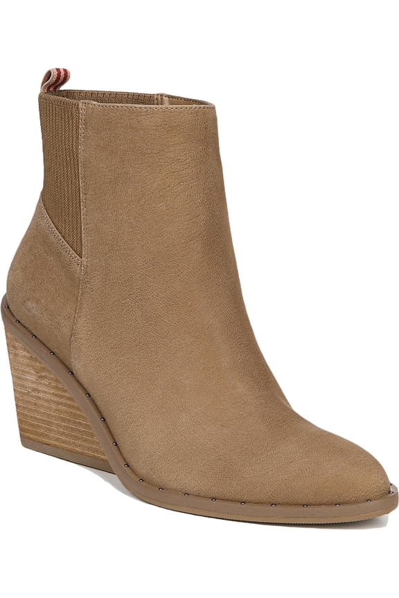 Shoes Womens Mania Leather Almond Toe Booties