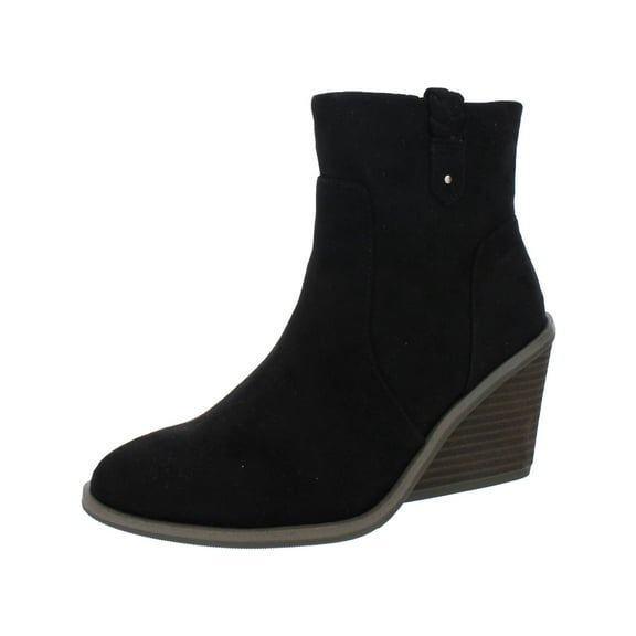 Dr. Scholl's Women's Mirage Black Wedge Boot 9.5M