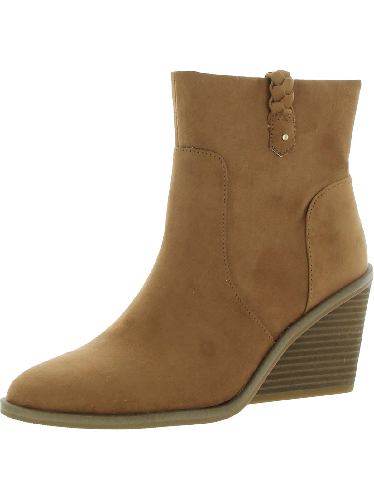 Dr. Scholl's Shoes Womens Mirage Faux Suede Booties Ankle Boots