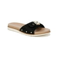 thumbnail image 1 of Dr. Scholl's Shoes Womens Nice Iconic Faux Leather Slip On Slide Sandals, 1 of 9