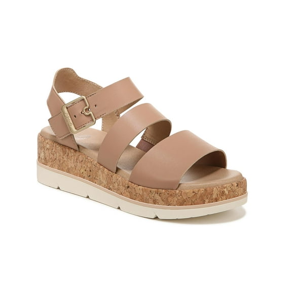 Dr. Scholls Women's Once Twice Espadrille Platform Wedge Sandal Tawny Birch Smooth 10M