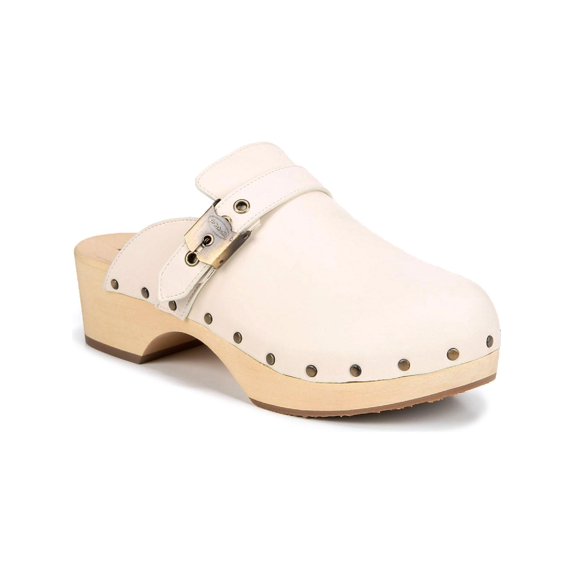 Dr. Scholl's Shoes Womens Original Clog Leather Slip On Clogs