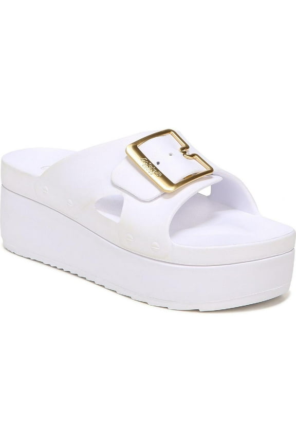 Shoes Womens Original Goals Faux Leather Slip On Wedge Sandals