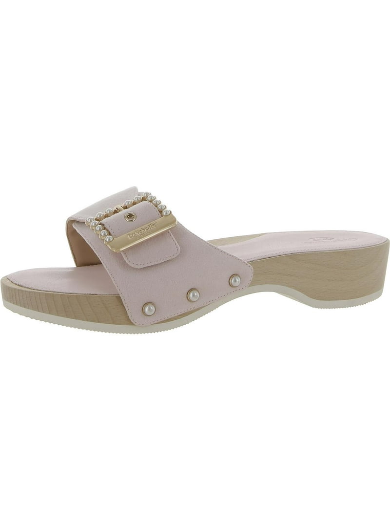 Scholl's Shoes Womens Original Mod Buckle Slip-On Slide