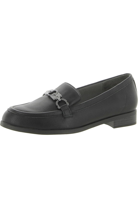 Womens Rate Adorn Slip On Casual Loafer Black Smooth 11M