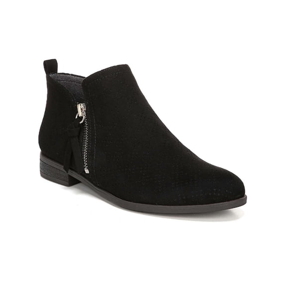 Dr. Scholl's Shoes Womens Rate Zip Padded Insole Faux Suede Ankle Boots