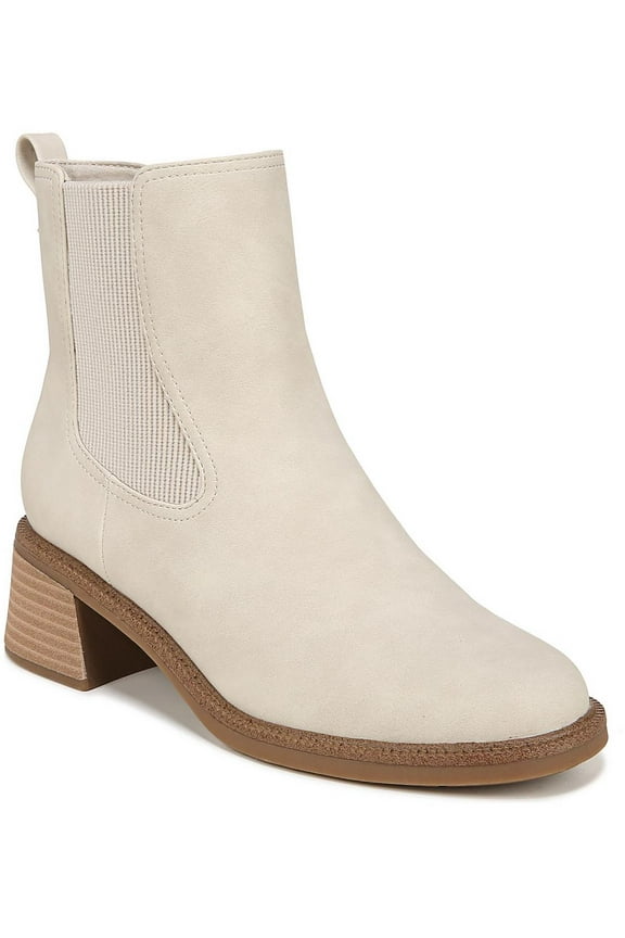 Shoes Womens Redux Faux Leather Stacked Heel Ankle Boots