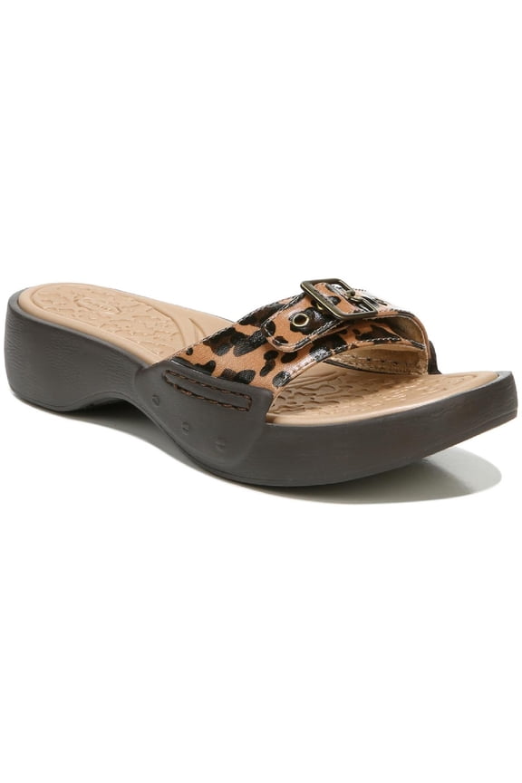 Shoes Womens Rock On Slip On Buckle Slide Sandals