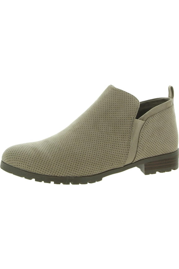 Shoes Womens Rollin Perforated Slip On Ankle Boots