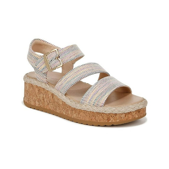 Dr. Scholl's Shoes Womens Slip On Slingback Wedge Sandals